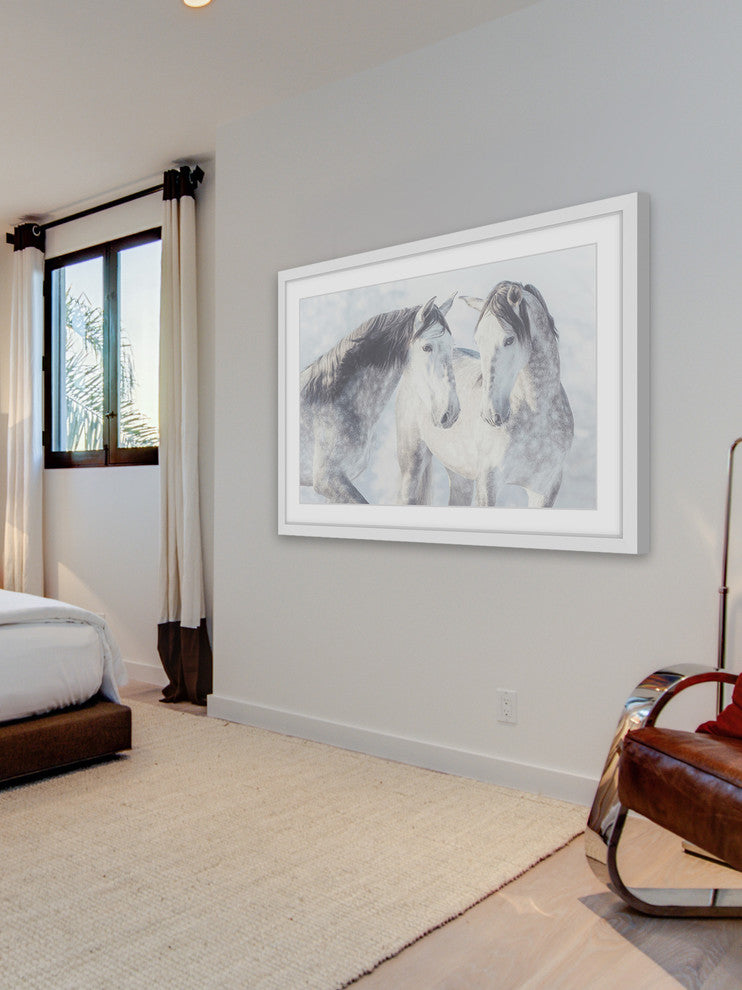 Marmont Hill, "Twins with Spots" Framed Painting Print, 45x30