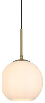 Elegant Lighting LD2207 Baxter 8"W Mini Pendant - Satin Gold
