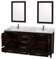 Wyndham WCS141472DESCMUNSM24 72 Inch Dual Bathroom Vanity in Espresso