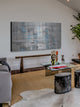 "Hints of Blue" Painting Print on Brushed Aluminum, 36"x18"