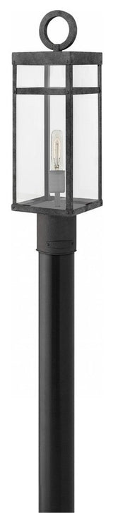 Outdoor Porter Post Top/ Pier Mount in Aged Zinc