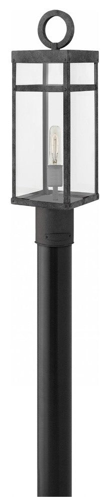 Outdoor Porter Post Top/ Pier Mount in Aged Zinc