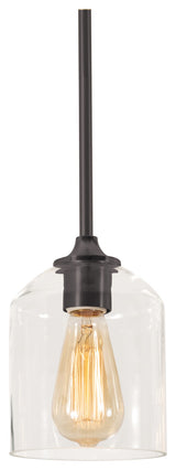William 6" Pendant, Black