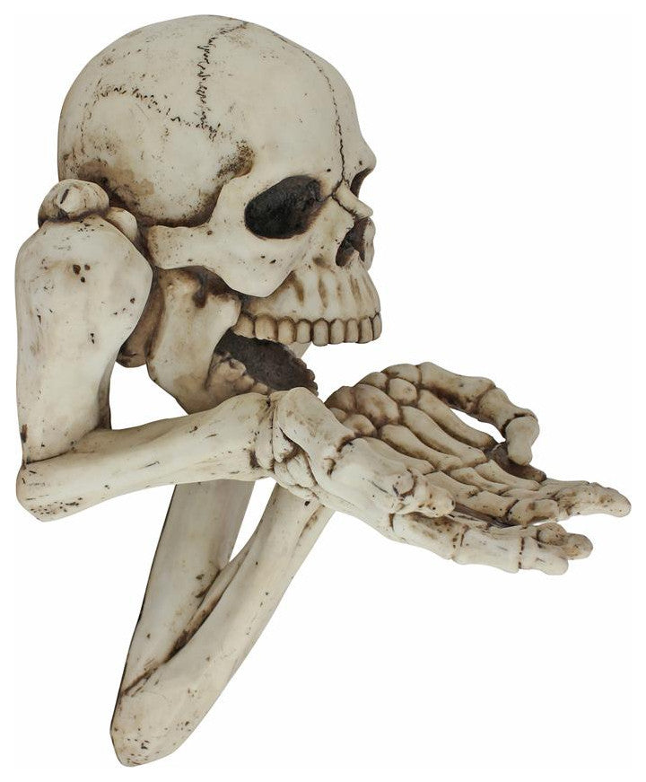 Design Toscano Begger For Souls Skeleton Plaque