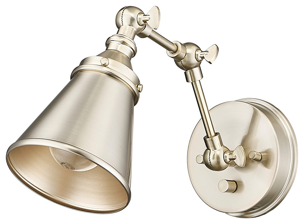 Edith 1 Light 5 in. Swing Arm Wall Lamp Plug In/Wall Mount