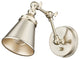 Edith 1 Light 5 in. Swing Arm Wall Lamp Plug In/Wall Mount