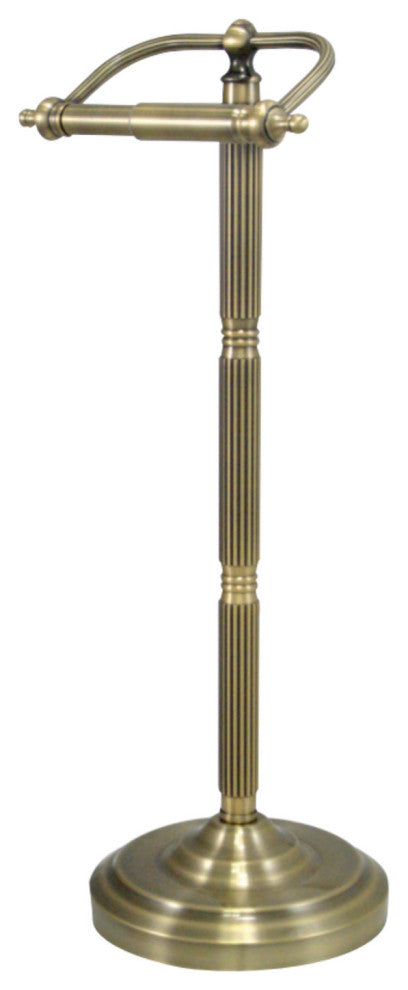 Kingston Brass Freestanding Toilet Paper Holder, Antique Brass