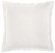 Matelasse Euro Sham, 27"x27", Ivory