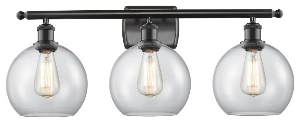 Innovations Lighting 516-3W-BK-G122-8-LED 3 Light 26" Bath Vanity Light