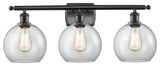 Innovations Lighting 516-3W-BK-G122-8-LED 3 Light 26" Bath Vanity Light