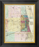 "Map of Chicago and Environs, 1869"  by Rufus Blanchard, 17x20"