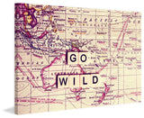 "Go Wild" Print on Canvas by Sylvia Cook