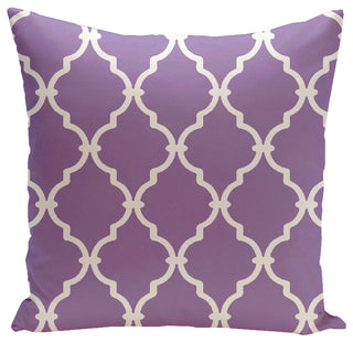 Trellis Decorative Pillow, Heather Purple, 18"x18"