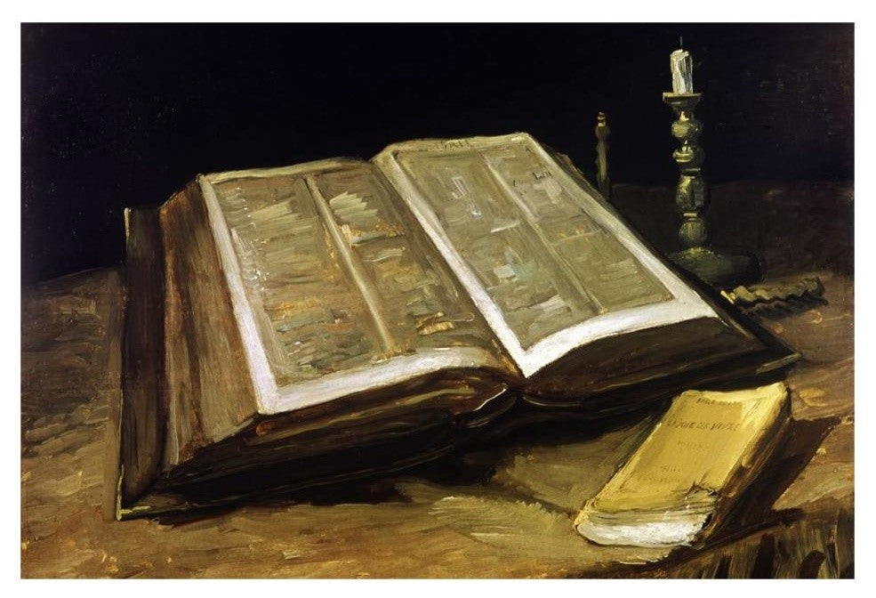 "Custom Crop - The Bible: Still Life" Paper Print by Vincent Van Gogh, 32"x22"
