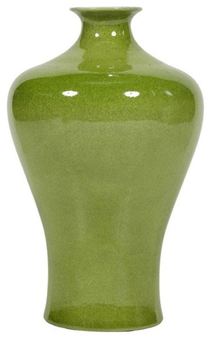 Lime Green Porcelain Prunus Vase Medium