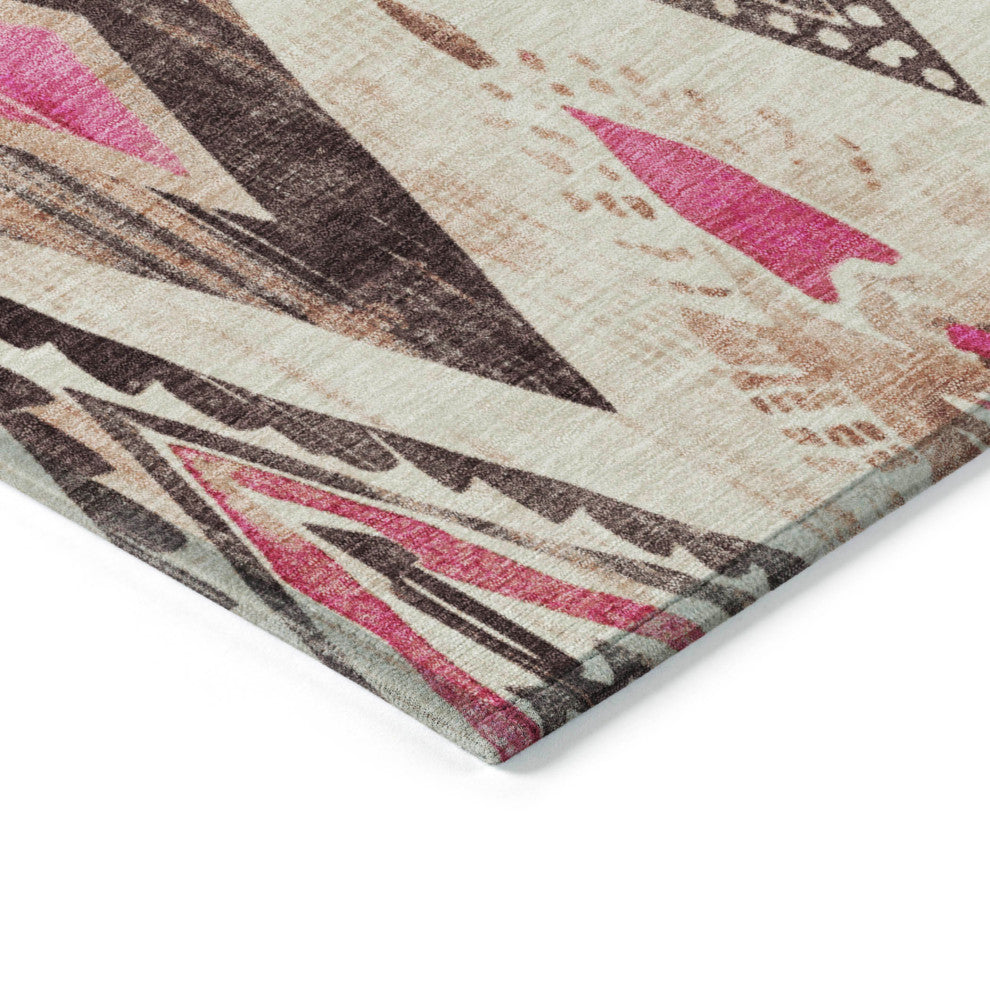 Machine Washable Indoor/Outdoor Chantille ACN1861 Linen 2'3" x 7'6" Runner Rug