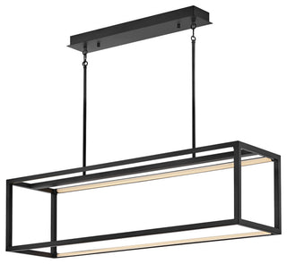 Fredrick Ramond FR31038 Onyx 45"W LED Linear Chandelier - Black