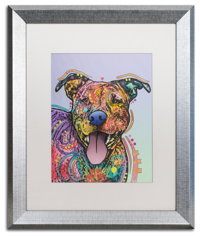 Dean Russo 'Zoey' Art, Silver Frame, White Mat, 16x20