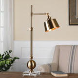 Uttermost Laton Task Lamp, Brushed Brass