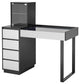 SlayStation Duet Vanity Table Desk, Black/Gray
