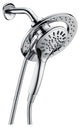 Valkrie 3-Spray Dual Wall Mount Fixed and Handheld Shower Head, Polished Chrome