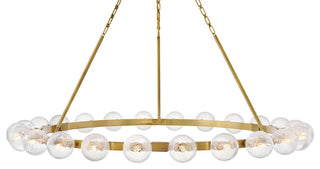 Fredrick Ramond Coco Extra Large Single Tier Chandelier, Lacquered Brass