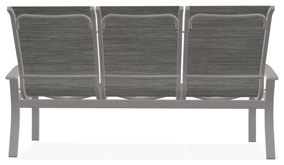 Belle Isle Sling 3-Seat Outdoor Sofa, Sicily/Warm Gray
