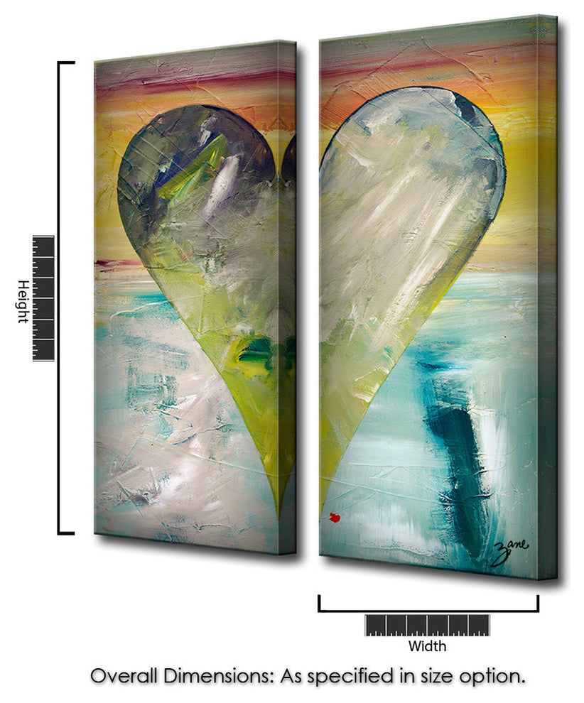 Heartwork "Jakarta" 2-Piece Canvas Art Set, 40"x16"