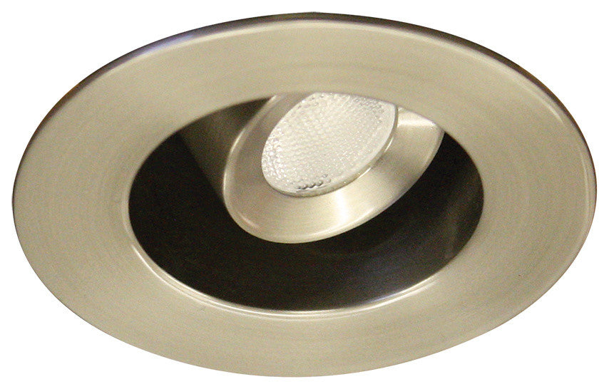 LEDme Miniature Round Recessed Task-Light 3000K Soft White, Brushed Nickel