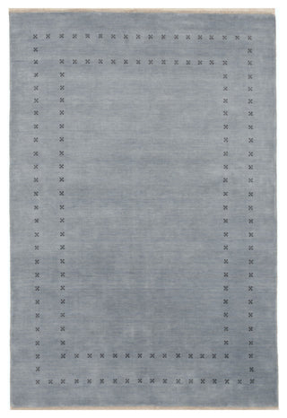 Handmade Wool Blue Transitional Solid Lori Baft Rug, 8' X 10'