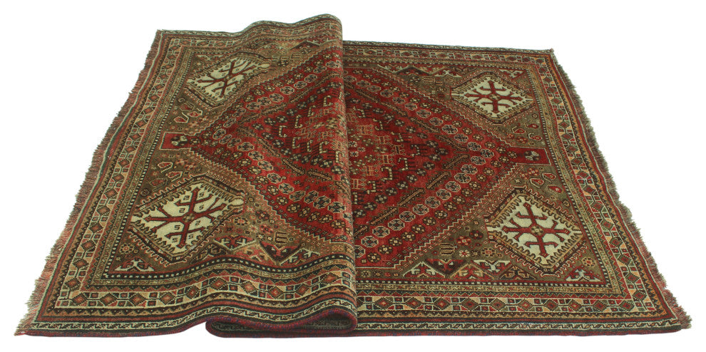 Semi-Antique Nicolle Red Rug