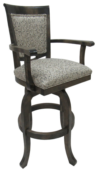 Swivel Wood Stool 4000, Spring Mix/Espresso, Bar Height