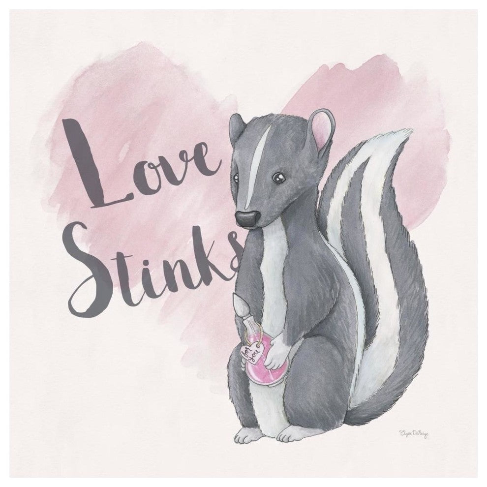 "My Furry Valentine II Sq" Digital Paper Print by Elyse DeNeige, 32"x32"
