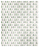 Neutral Green Tree Pattern 50x60 Sherpa Fleece Blanket