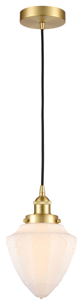 Innovations 616-1PH-SG-G661-7-LED 1-Light Mini Pendant, Satin Gold