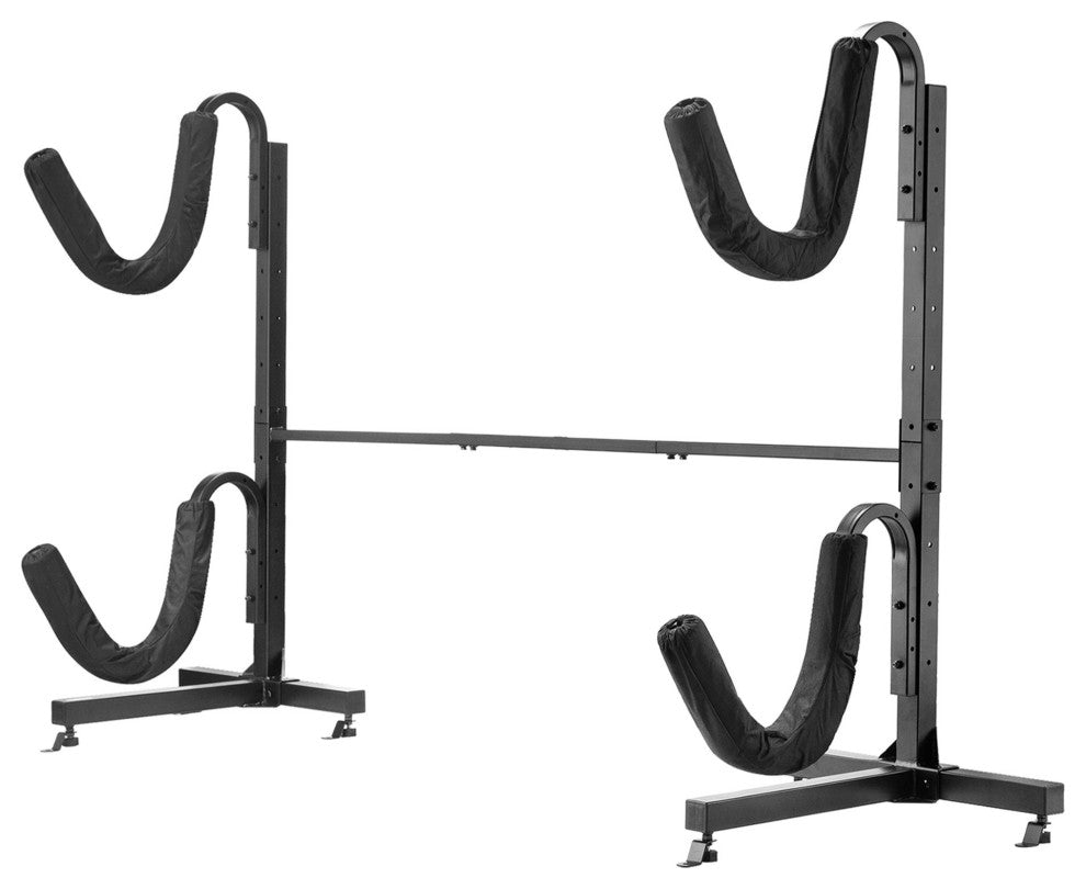 Leisure Sports Kayak Rack Heavy Duty Freestanding Indoor Outdoor Storage