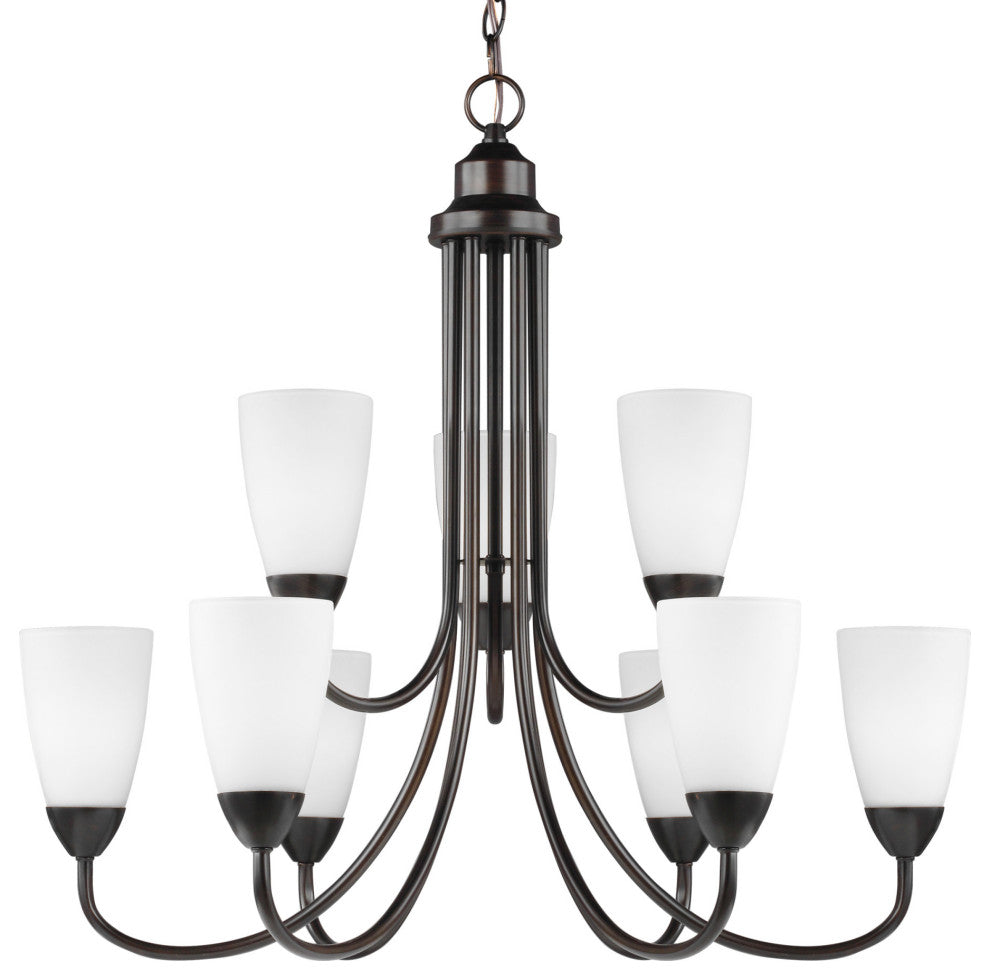 Generation Lighting 3120209 Seville 9 Light 28"W Chandelier - Brushed Nickel