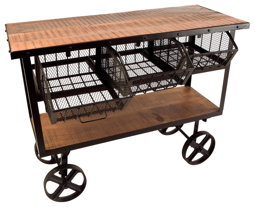 Mango Wood Cart
