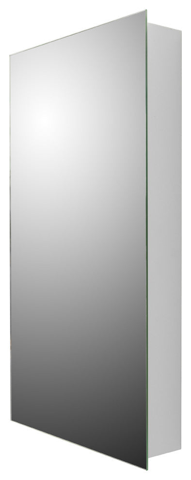 Euroline Medicine Cabinet, 13.5"x36", Polished Edge, Surface Mounted