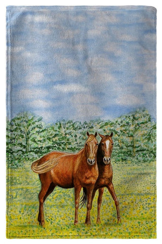 Betsy Drake Two Horses Beach Towel