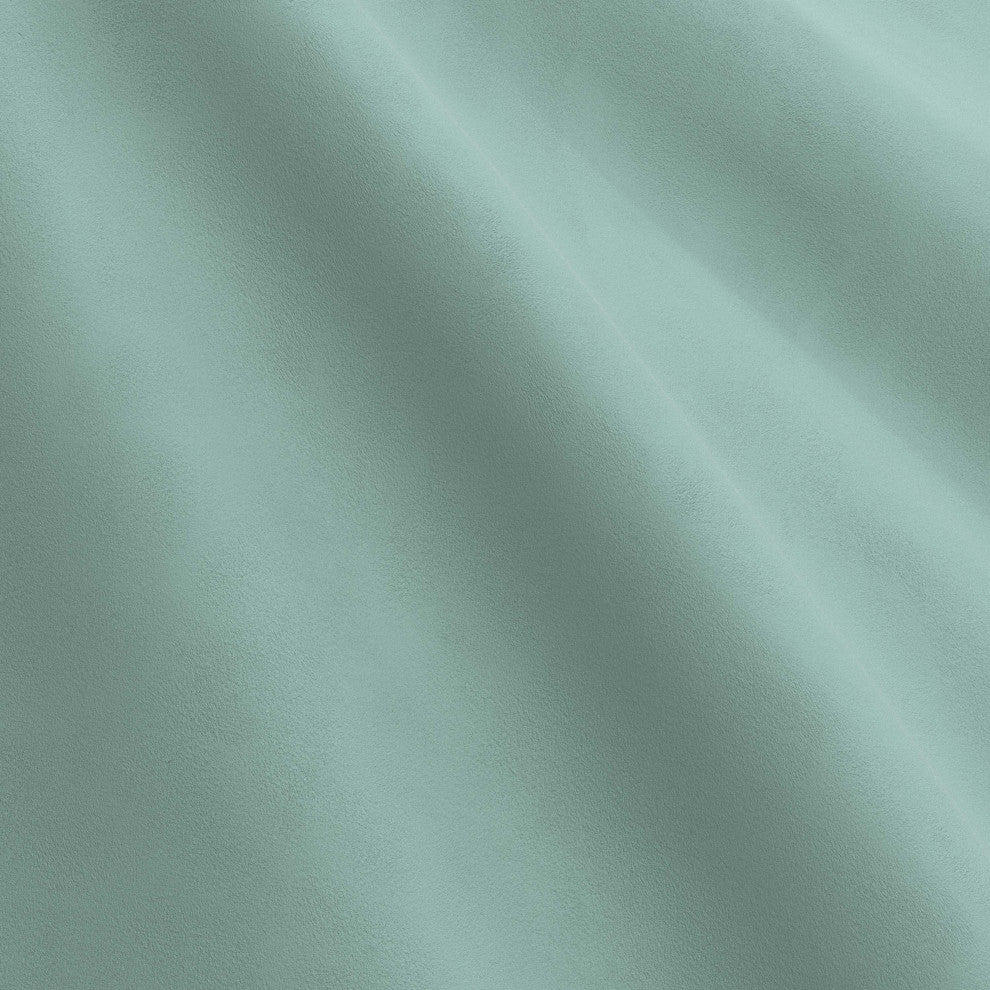 Square Upholstered Bed, Velvet Caribbean, King