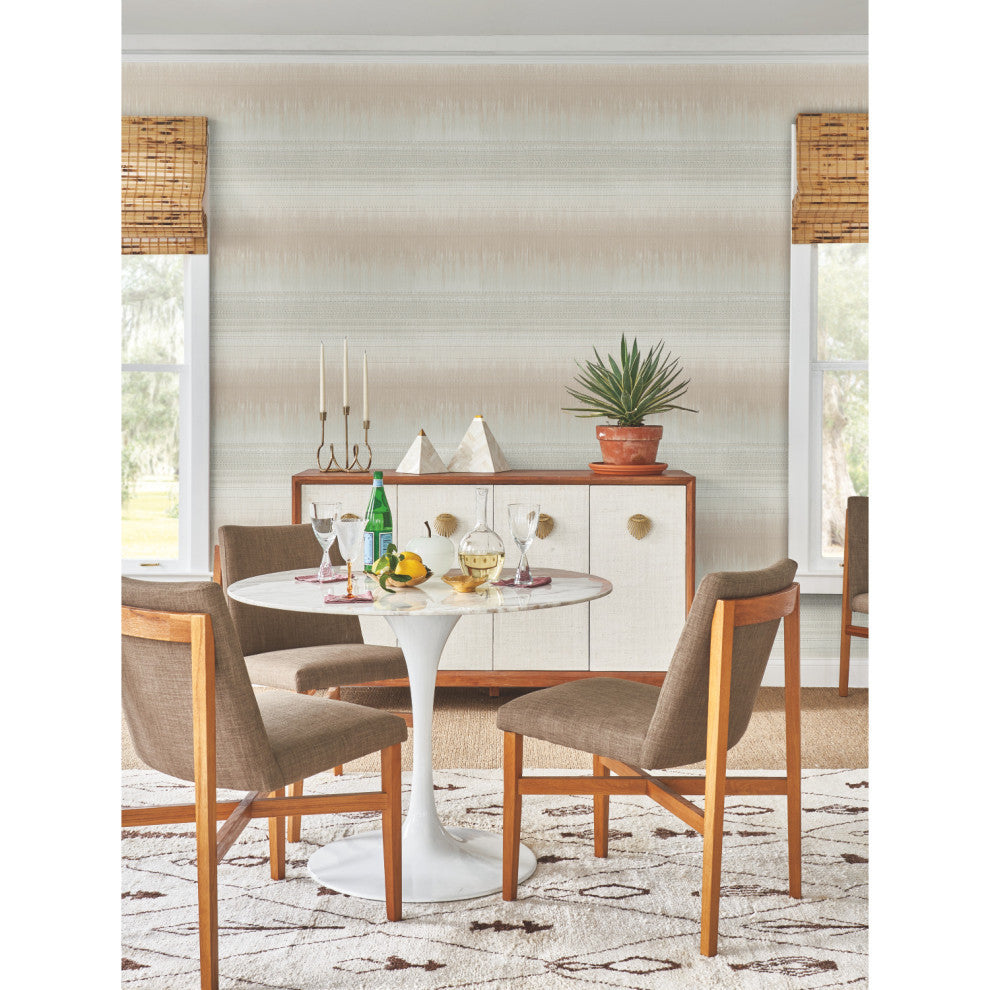 Desert Textile Wallpaper, Warm Taupe