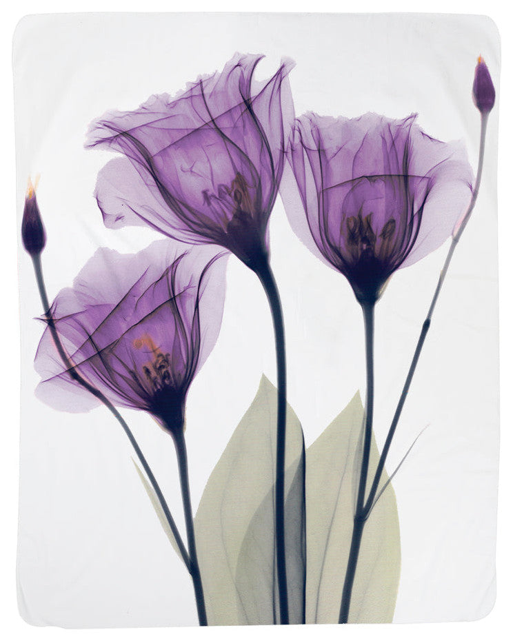 Laural Home Gentian Hope Sherpa Throw Blanket