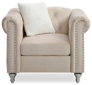 Raisa Beige Accent Chair