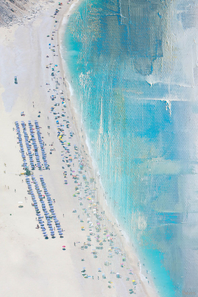 "The Coast" Framed Painting Print on Wrapped Canvas, 16"x24"