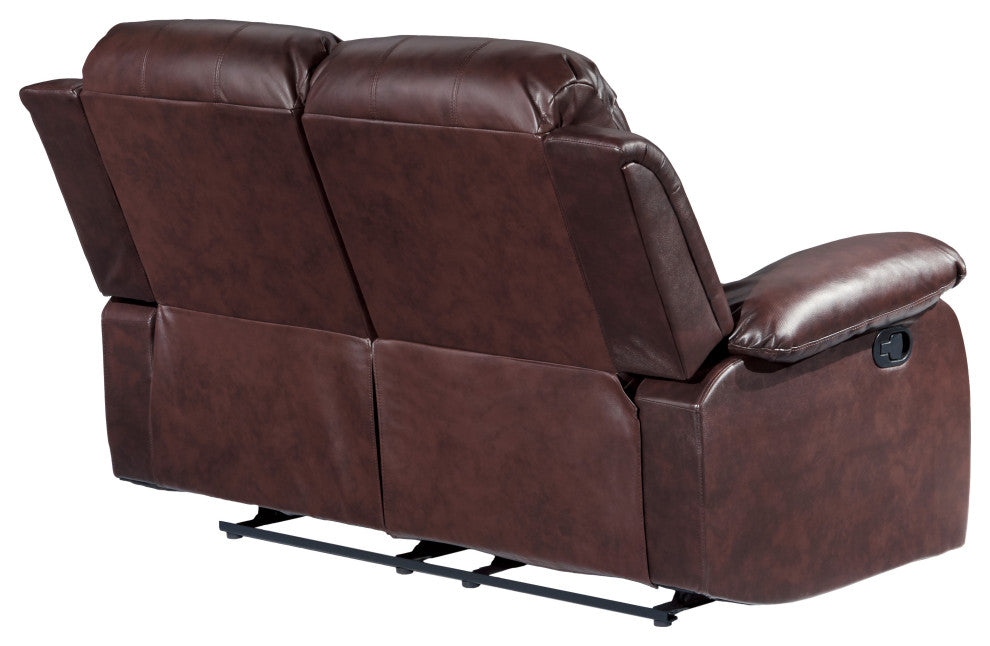 Center Hill Reclining Sofa Collection, Brown, Loveseat
