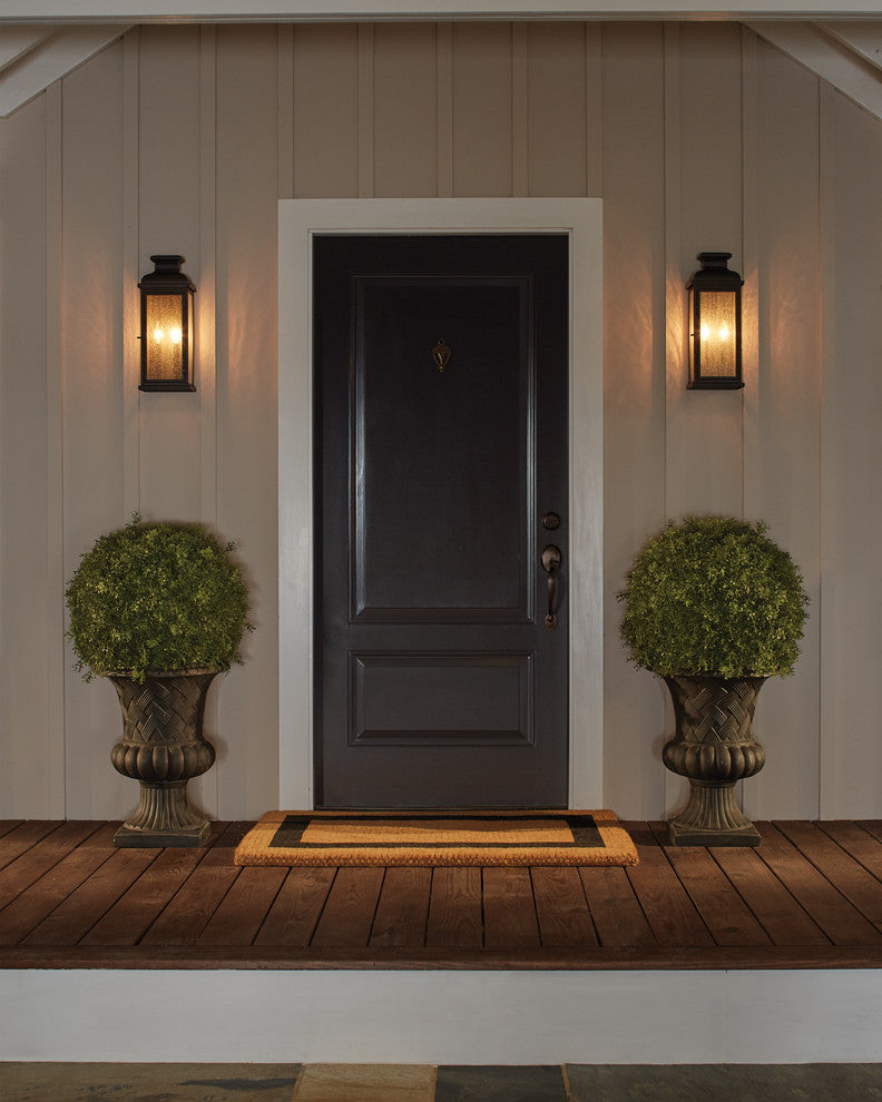 3-Light Outdoor Sconce, Dark Weathered Zinc