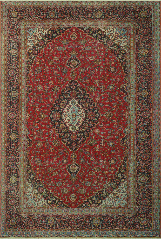 Fine Vintage Distressed Jovani Red Rug