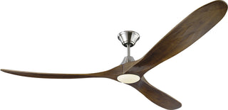 Maverick 70" LED Ceiling Fan Brushed Steel