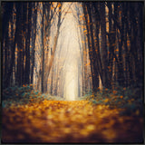 40x40 The Cathedrala, Framed Artwork, Black